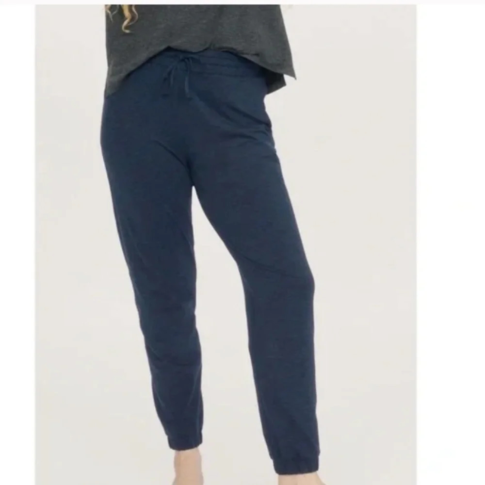 girlfriend collective Navy Blue Jogger Track Pants